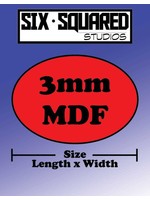 6 Squared Studios 25mm x 50mm MDF oval bases