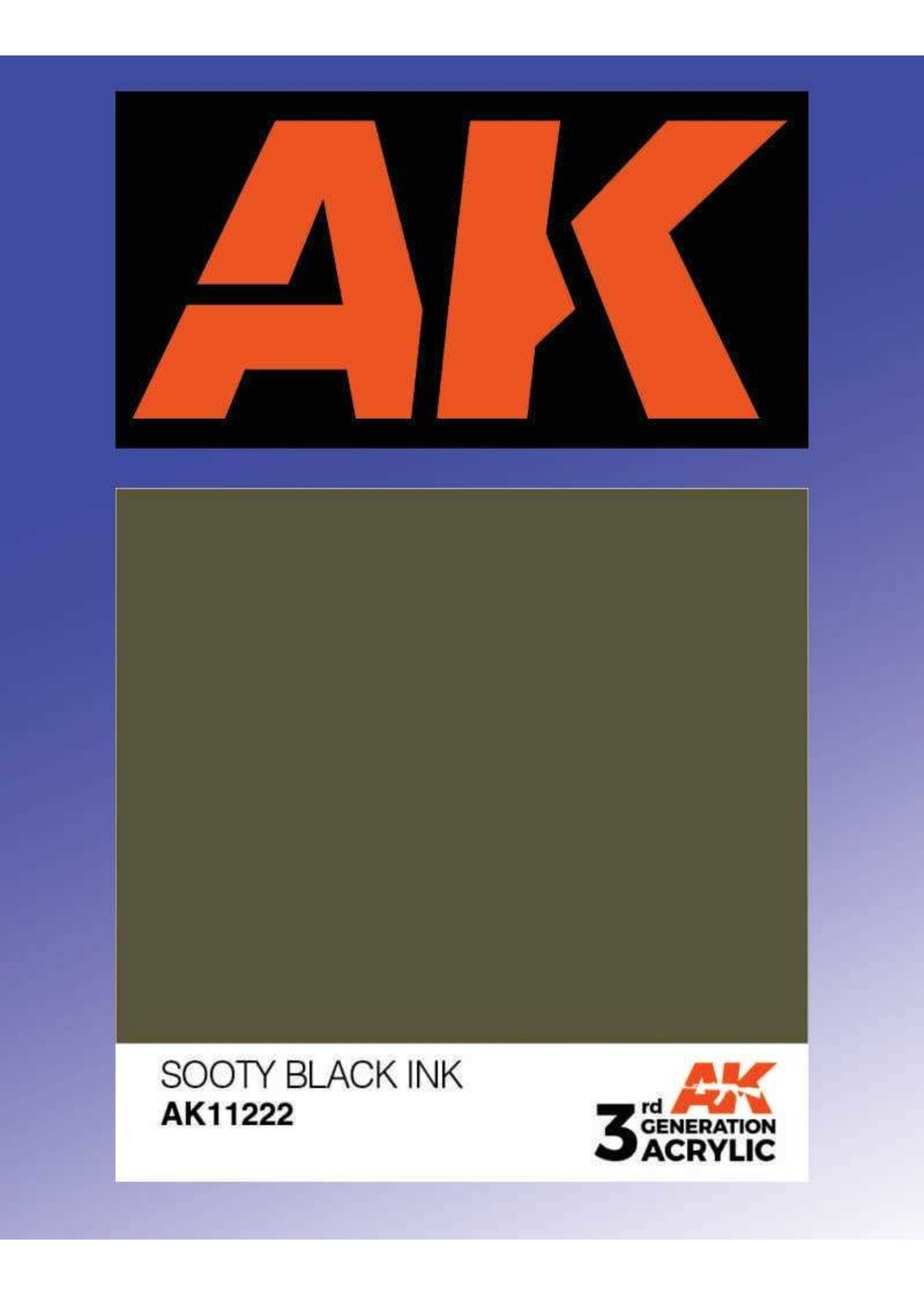 AK Interactive AK11222 - dark sooty blac ink