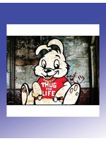 Urban Art Graffiti: Banksy Thug for Life Bunny