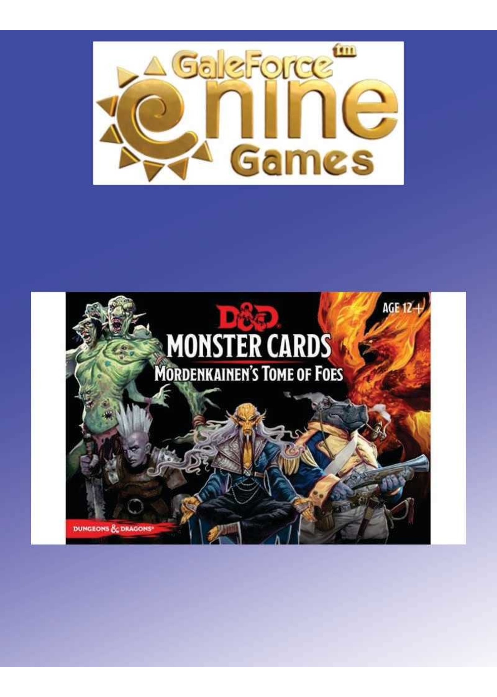 Gale Force Nine D&D Monster Cards Mordenkainen's Tome of Foes