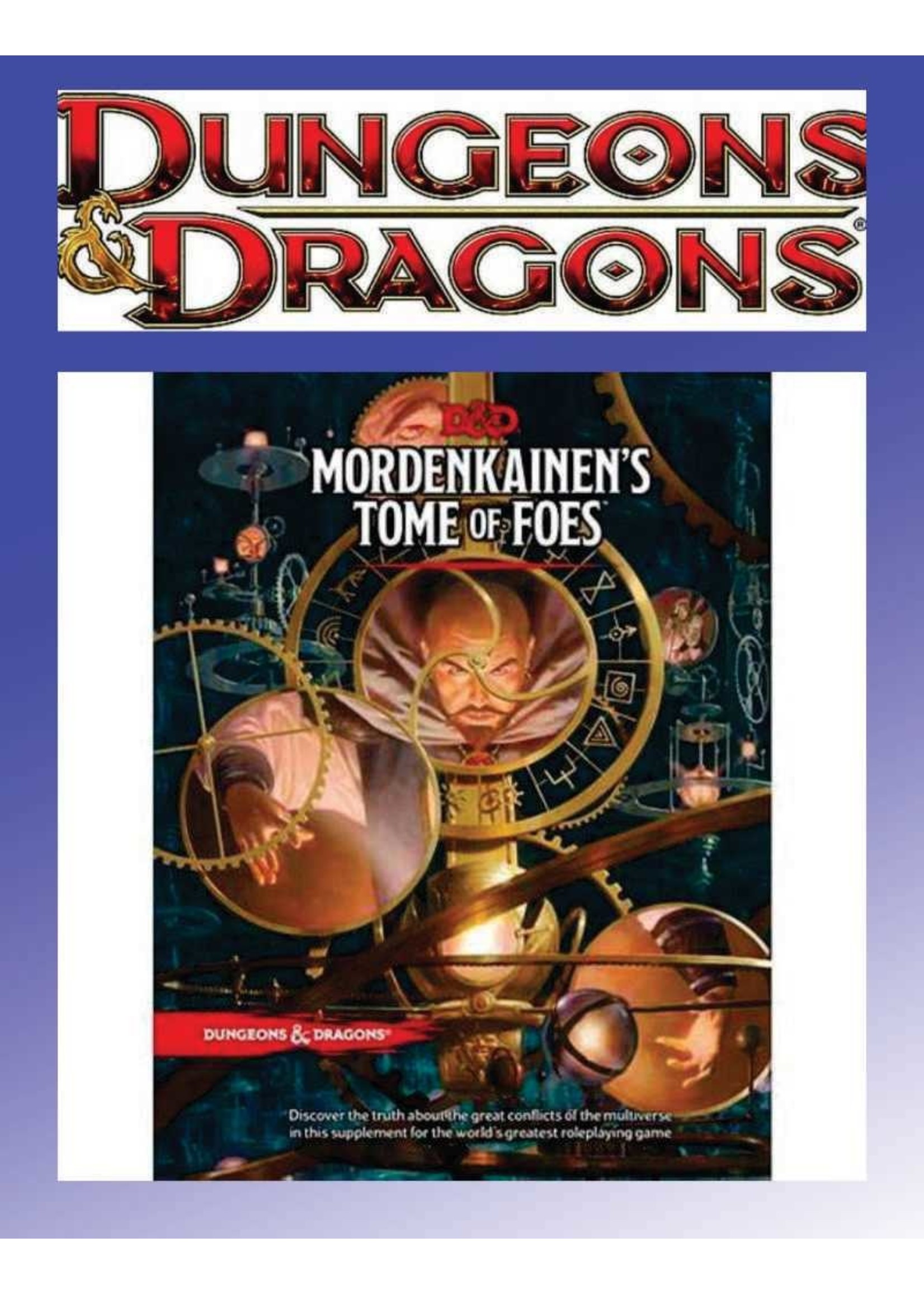 Dungeons and Dragons D&D 5E: Mordenkainen's Tome of Foes