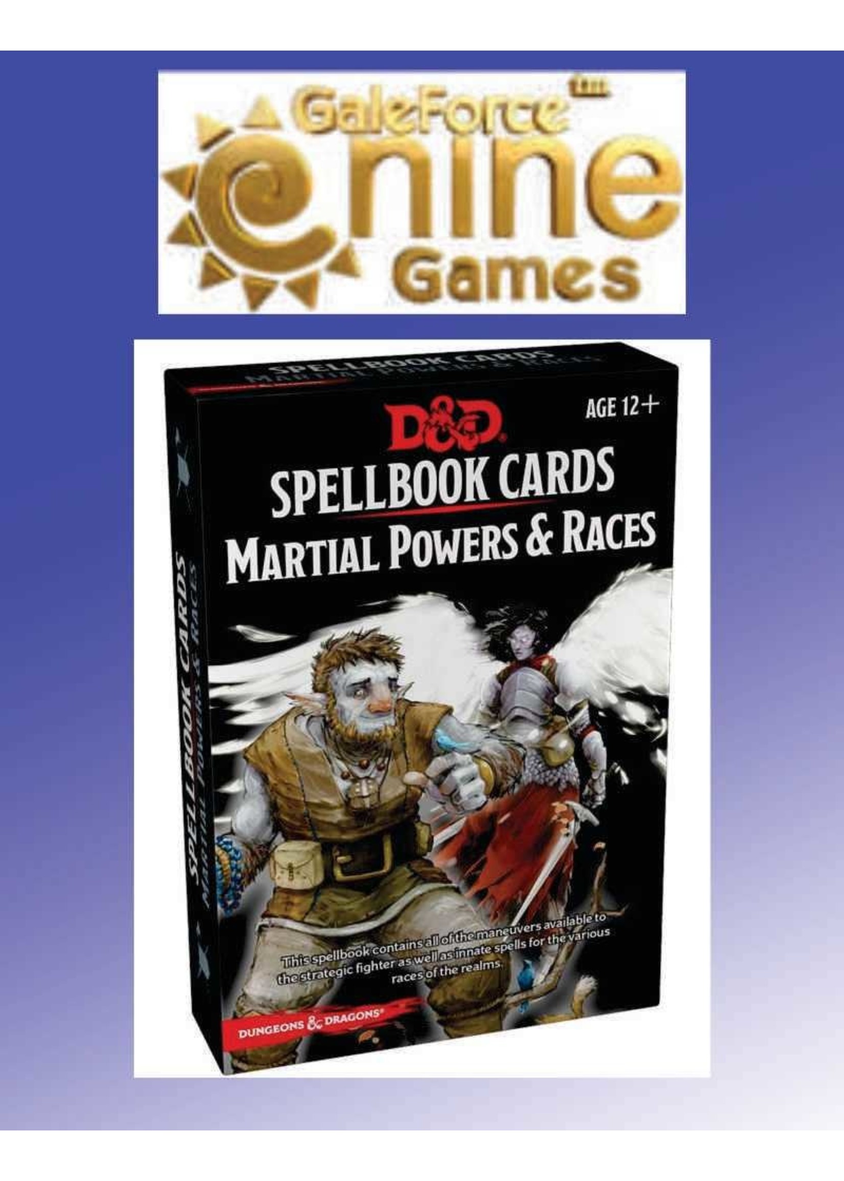 Gale Force Nine D&D Spellbook Cards Martial Powers and Races