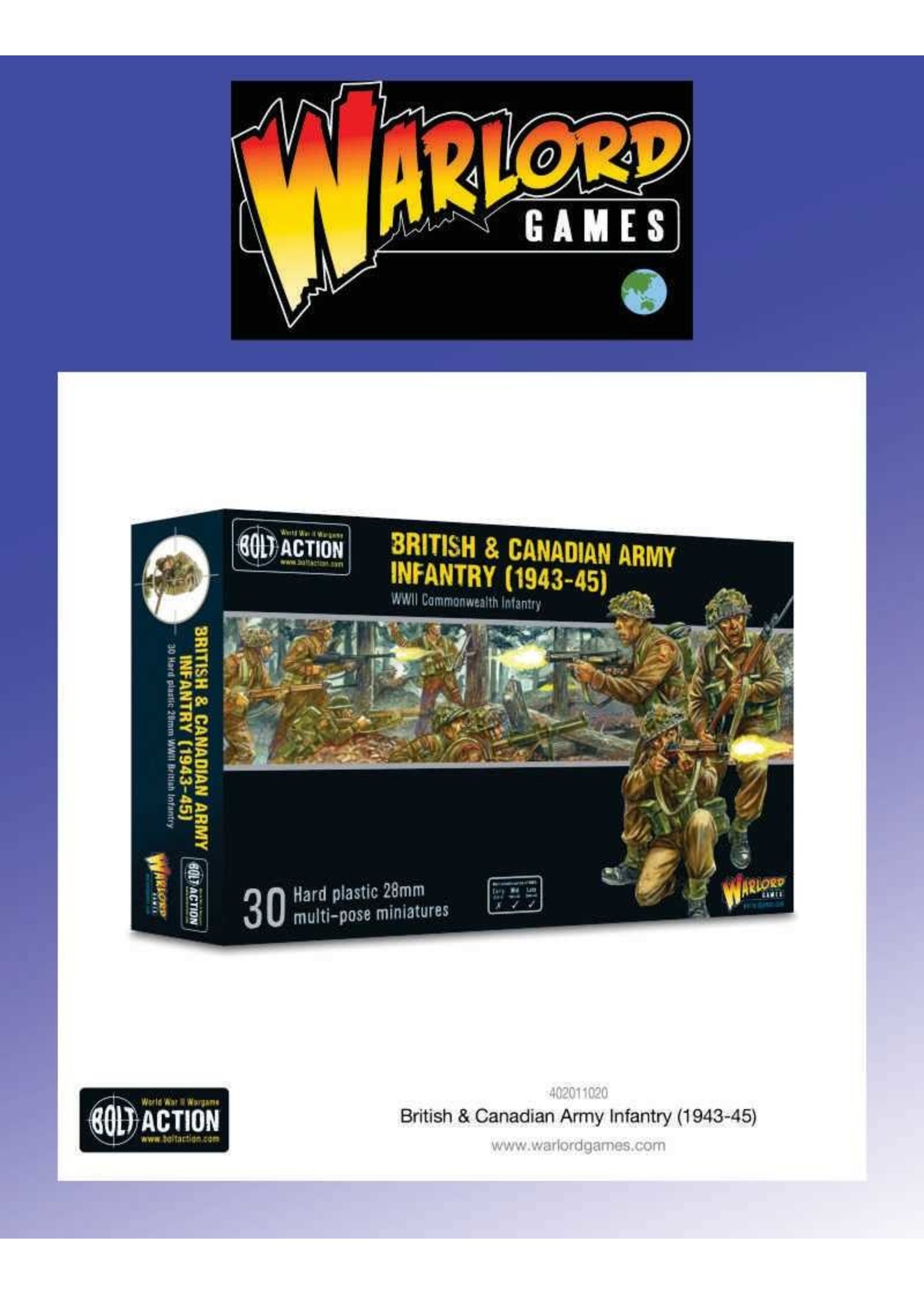 Warlord Games Bolt Action British and Canadian Army Infantry (1943-1945)