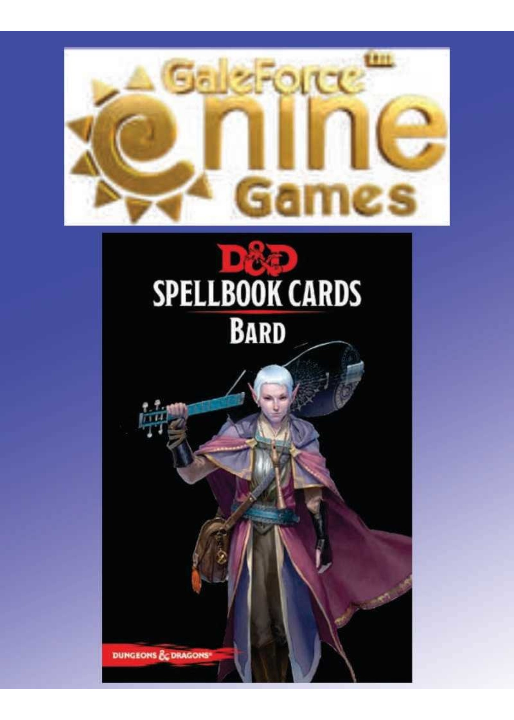 Gale Force Nine D&D Spellbook Cards Bard