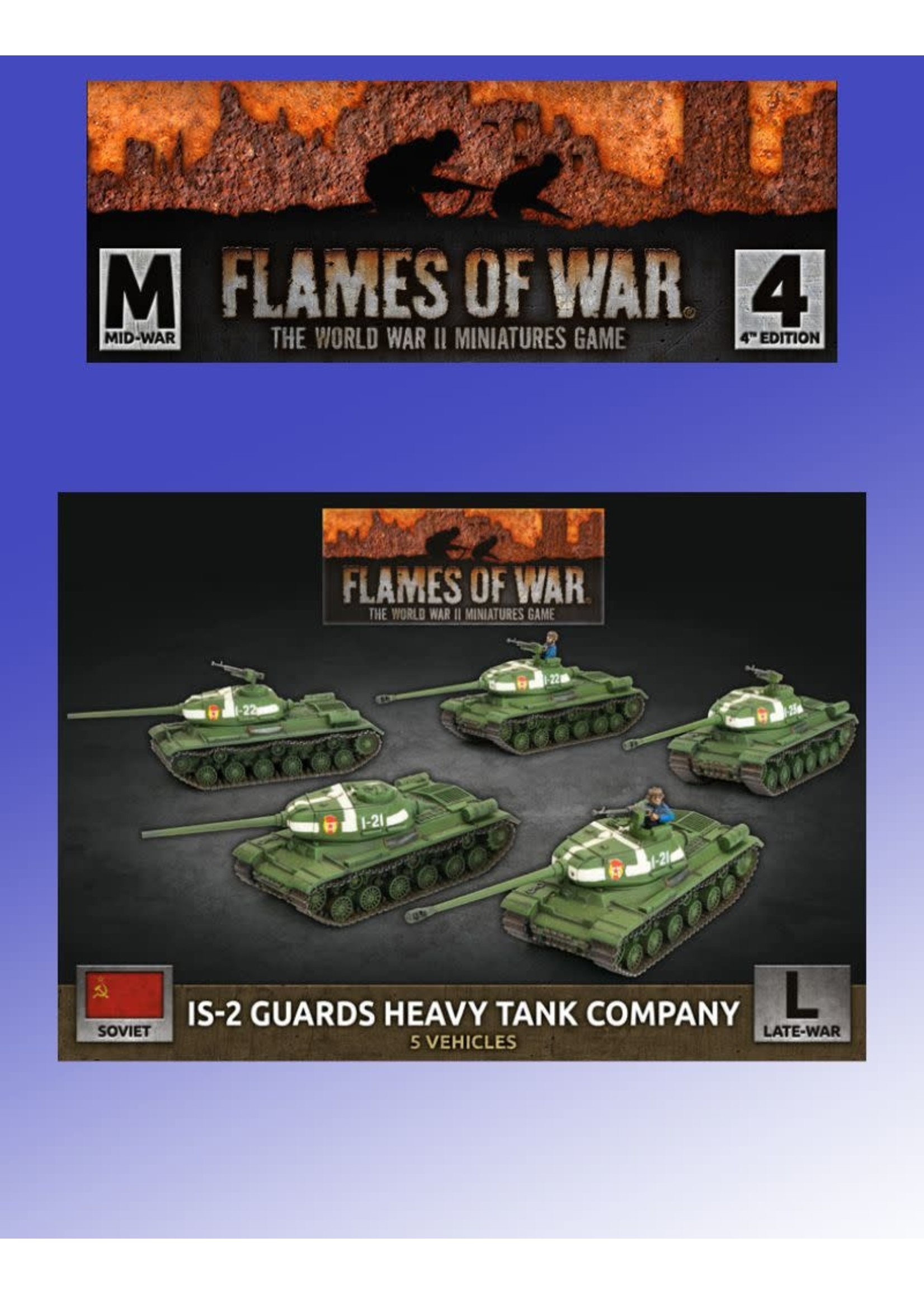 Flames of War FOW IS-2 Guards Heavy Tank Company
