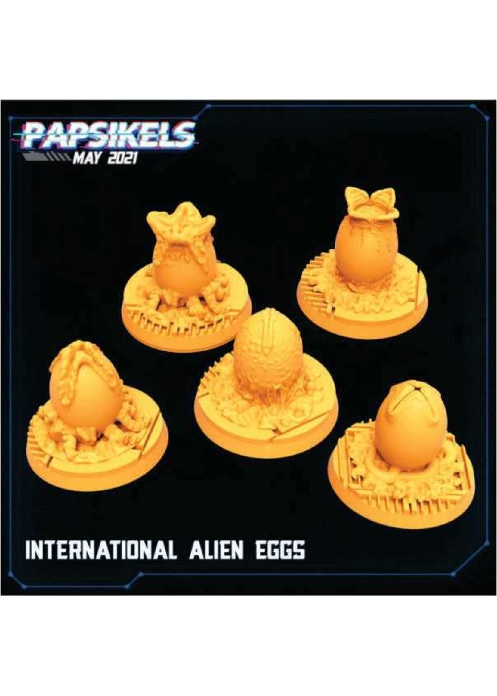 Papsikel Miniatures Papsikels - International Alien Eggs 5-pack