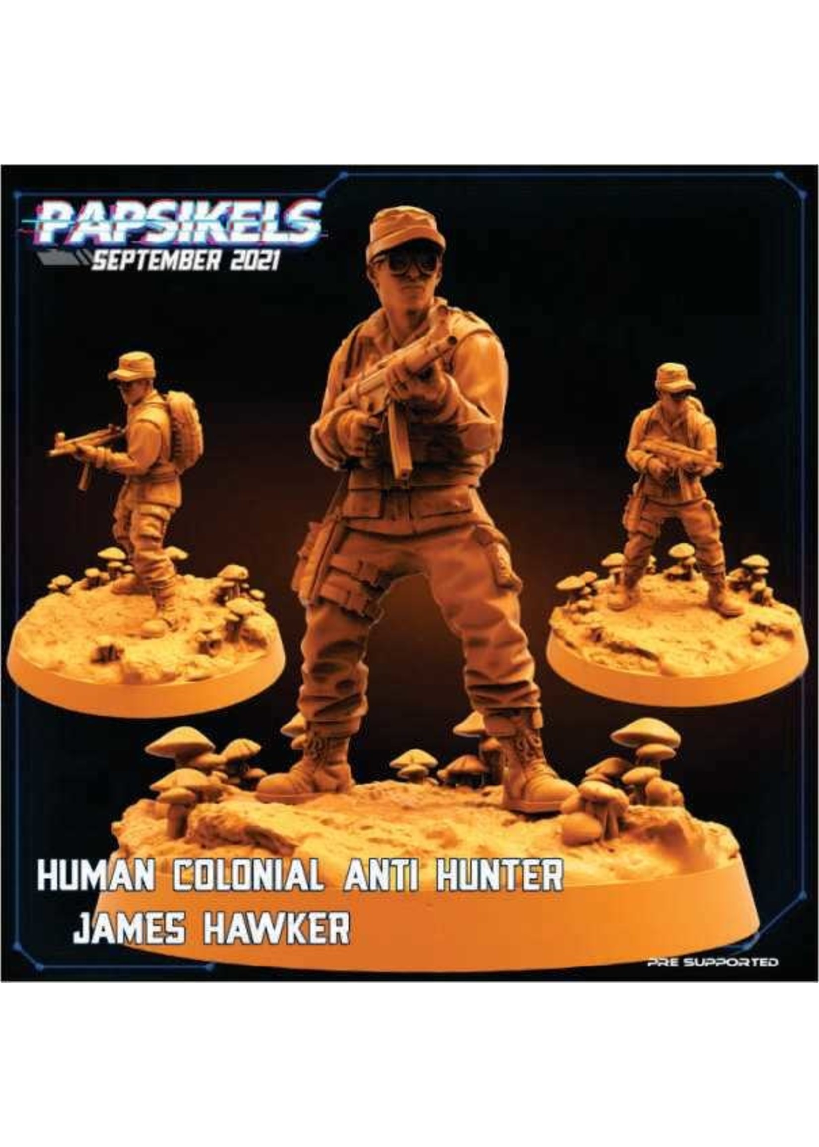 Papsikel Miniatures Papsikels - Colonial James Hawker