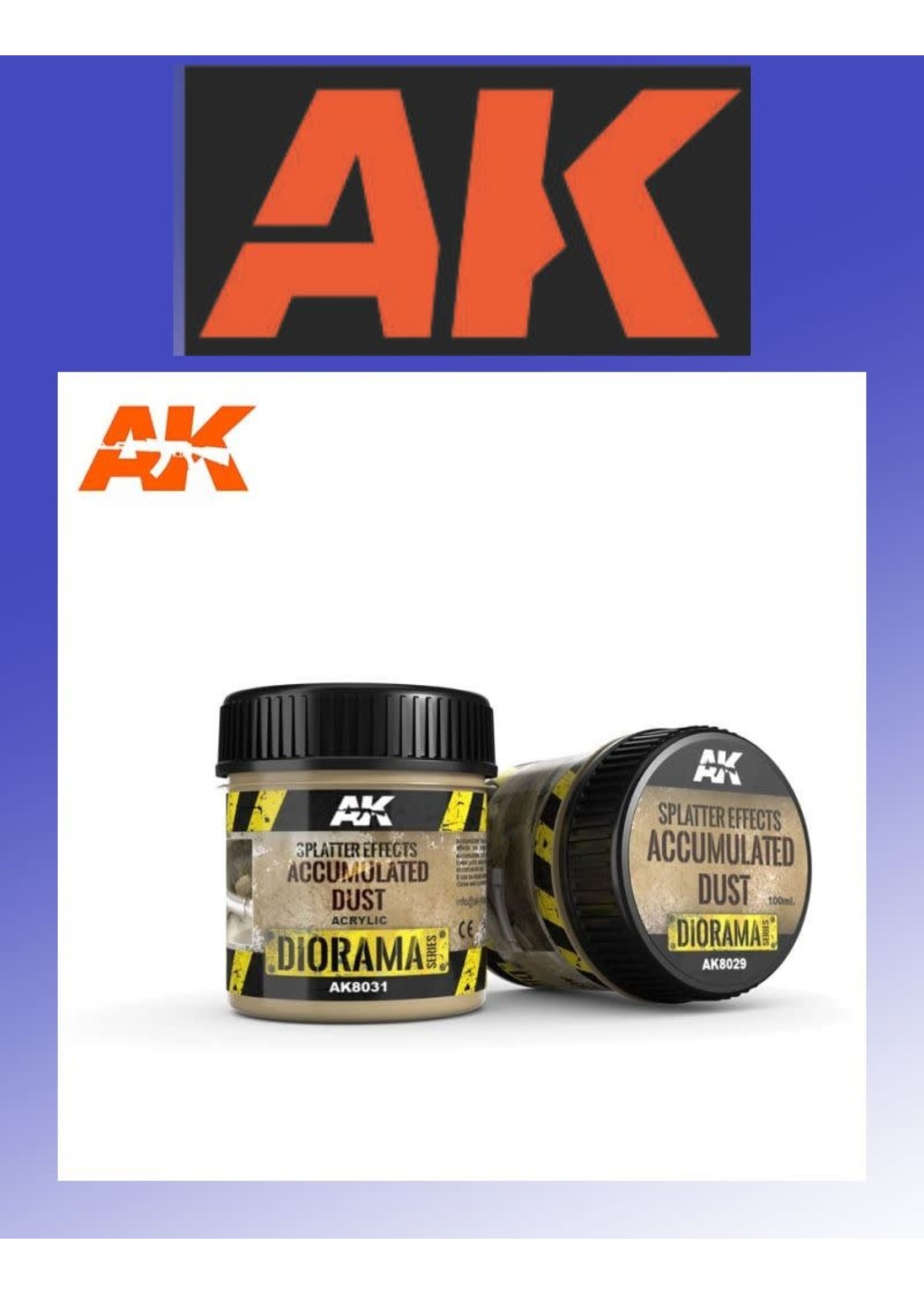 AK Interactive AK Diorama: Splatter Effects Accumulated Dust