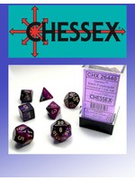Chessex Chessex Gemini Polyhedral Black-Purple/Gold