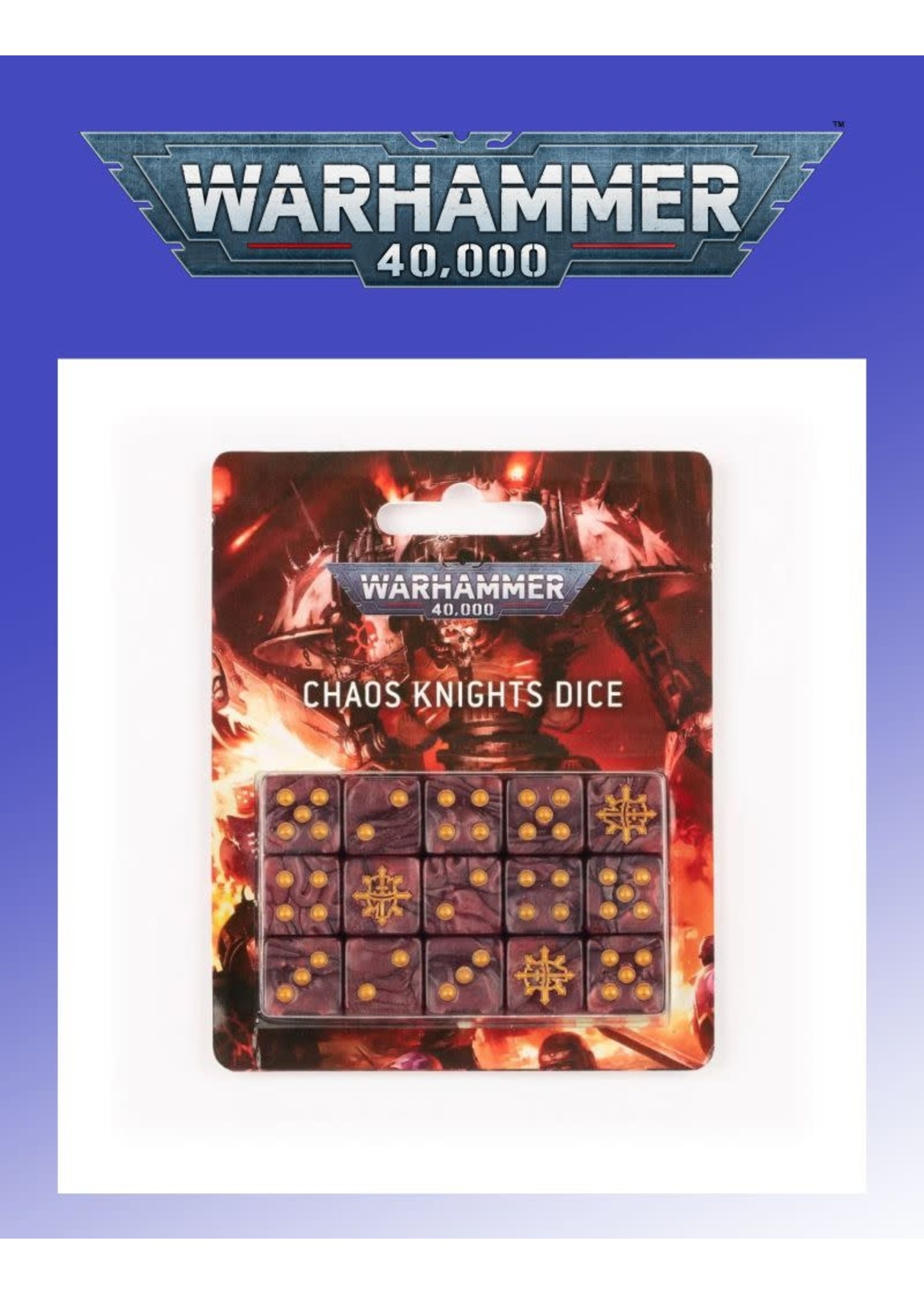 Games Workshop Choas Knights Dice
