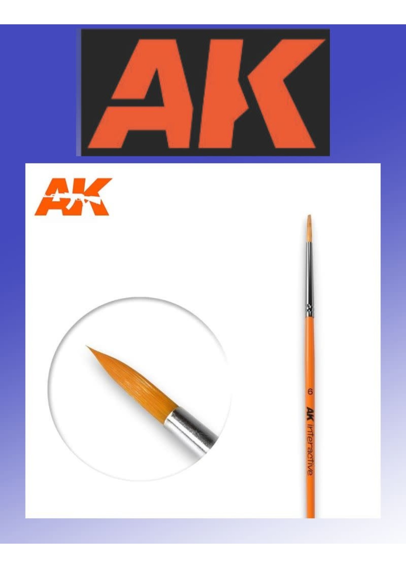 AK Interactive AK: Brush 6 Round