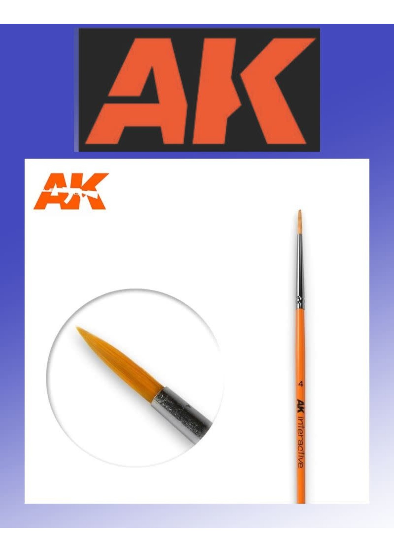 AK Interactive AK: Brush 4 Round