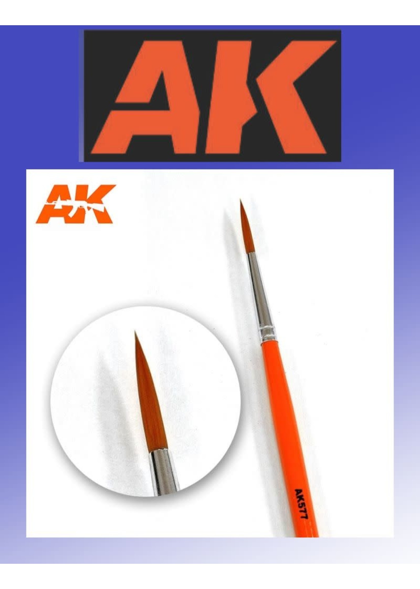 AK Interactive AK: Brush Weathering Brush Fine Long