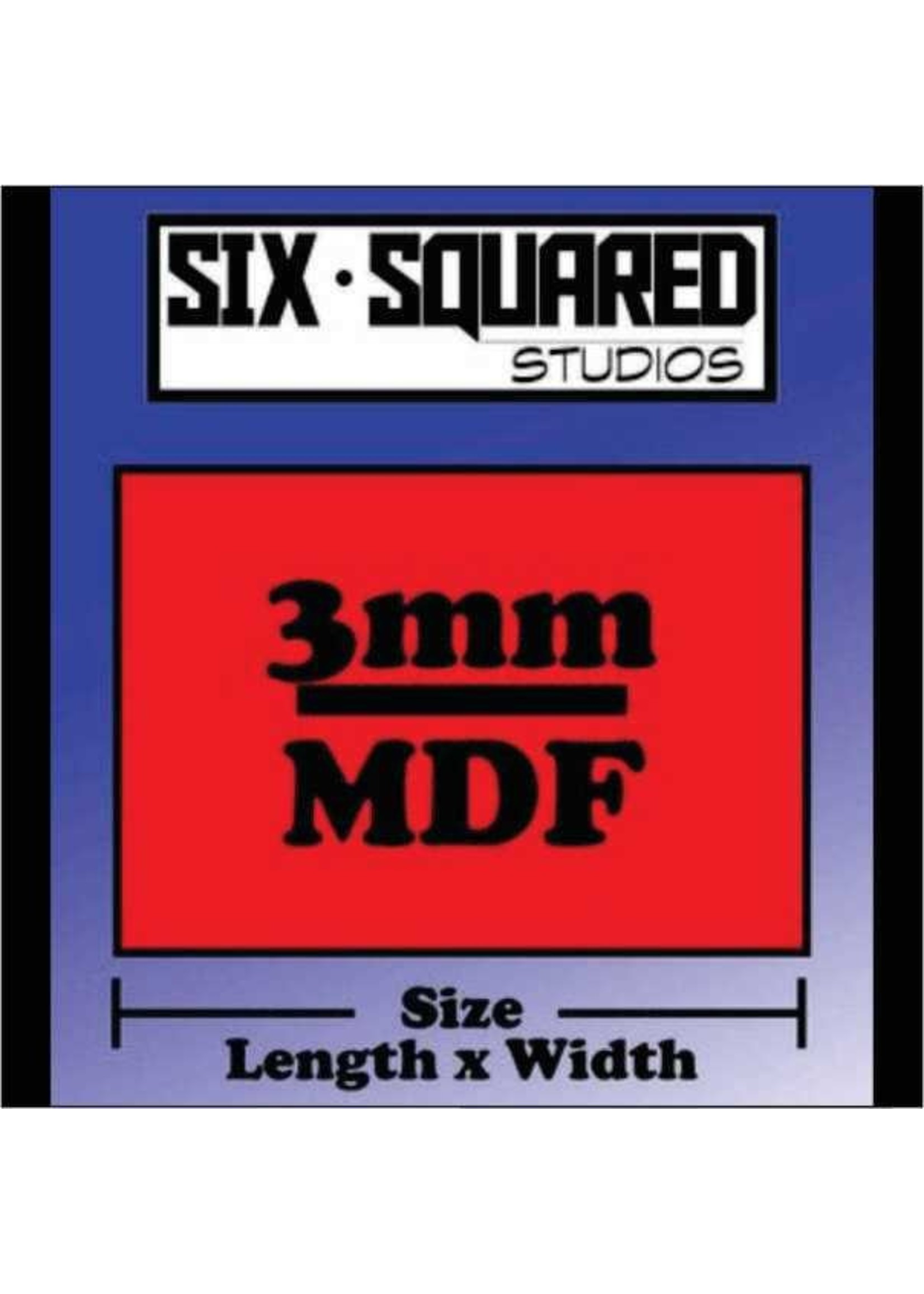 6 Squared Studios 1.25" x 1.5" MDF rectangle bases