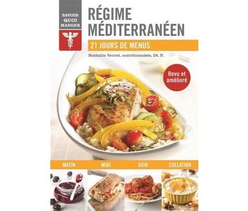 Régime méditerranéen : 21 jours de menus - Nathalie Verret