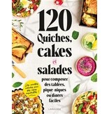 Larousse pratique 120 quiches, cakes et salades : pour composer des tablées, pique-niques ou dîners faciles - Collectif