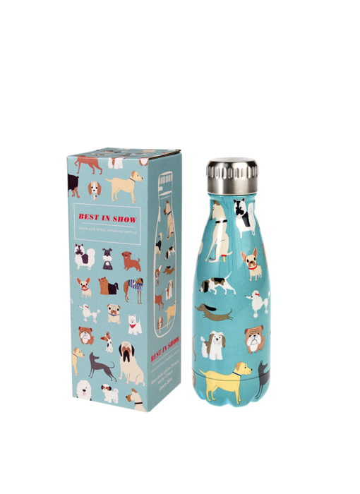 Bouteille en acier inoxydable - motif chiens "Best in show" - 260 ml