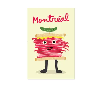 Carte postale - Smocked Meat - Francis Léveillée - Paperole