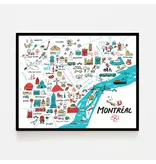 Paperole Affiche - Top Montréal 11x14 - Francis Léveillée - Paperole