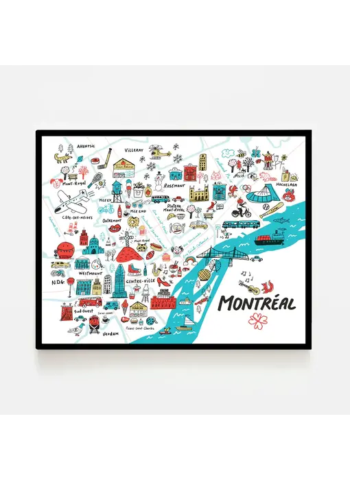 Affiche - Top Montréal 11x14 - Francis Léveillée - Paperole