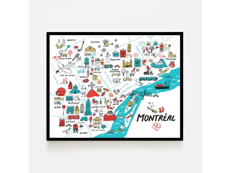 Paperole Affiche - Top Montréal 11x14 - Francis Léveillée - Paperole
