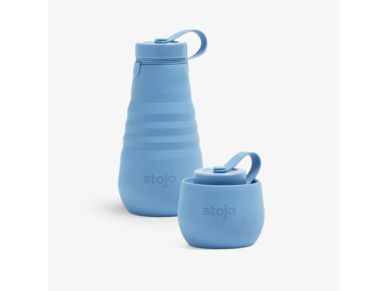 stojo Bouteille pliante - couleur acier - 590 ml - Stojo