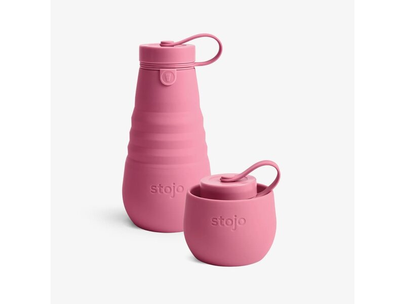 stojo Bouteille pliante - couleur rose - 590 ml - Stojo