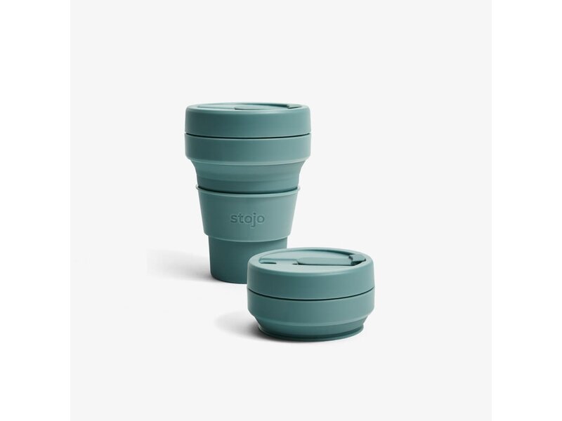 stojo Tasse pliante - couleur eucalyptus - 355 ml - Stojo