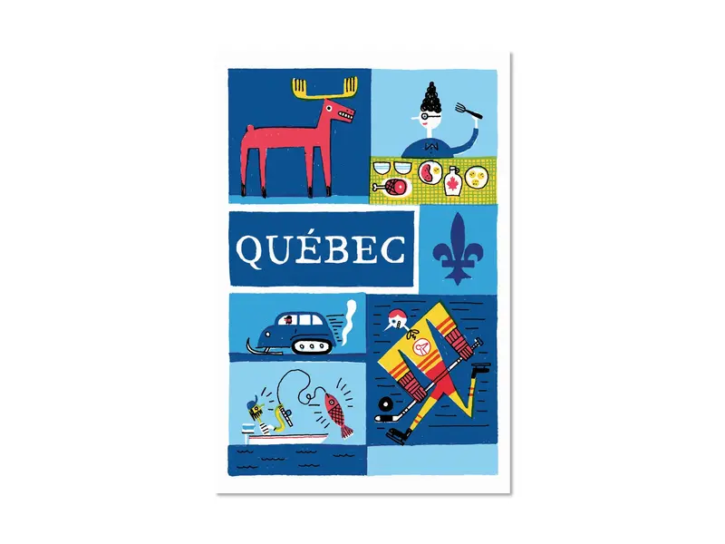 Paperole Carte postale - Bonjour Québec - Benoit Tardif - Paperole