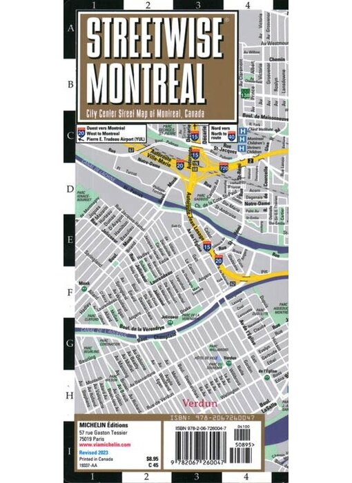 Streetwise Montreal - Carte de Montréal - Collectif