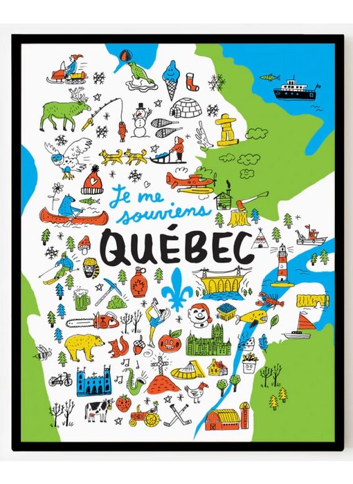 Affiche - Top Québec 11x14 - Francis Léveillée - Paperole