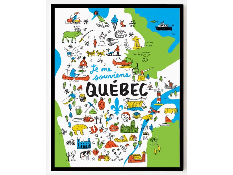 Paperole Affiche - Top Québec 11x14 - Francis Léveillée - Paperole