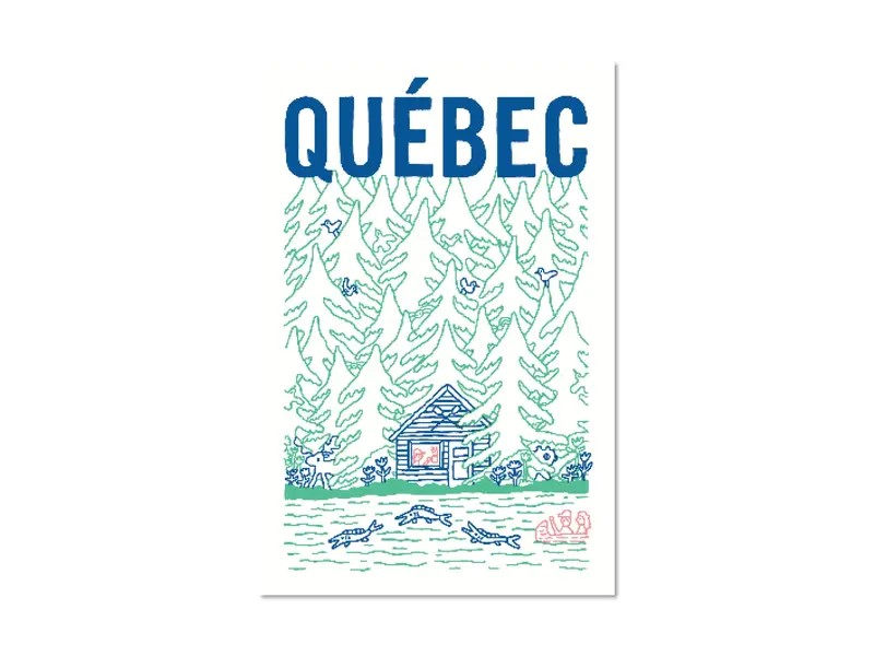 Paperole Carte postale - Cabane au Québec - Benoit Tardif - Paperole