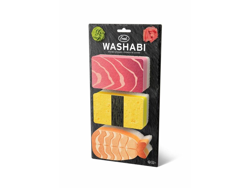 Éponges set de 3 - Sushi - Washabi
