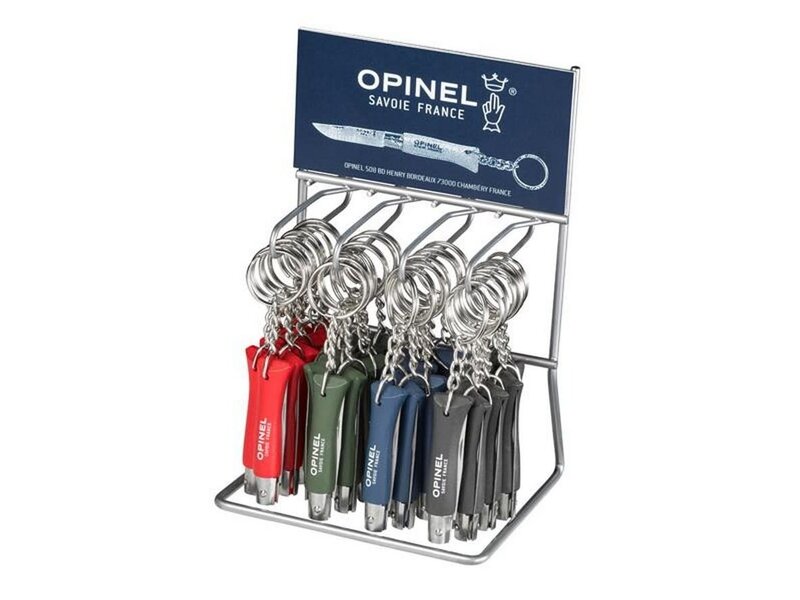 Opinel Porte-clés, couteau No 4 - Bleu foncé, kaki, noir ou rouge - Opinel