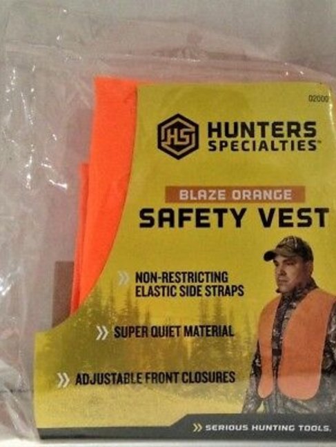 GSM outdoors Blaze orange safety vest