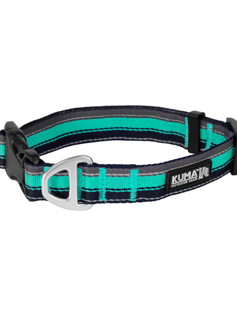 Kuma dog collar navy/mint Small