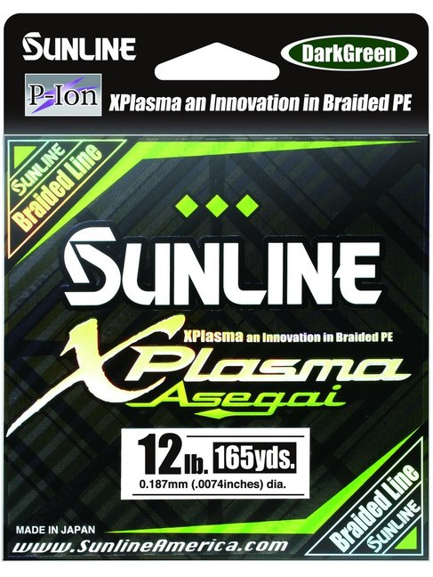 Sunline xplasma asegi 30lb dark green 165yd