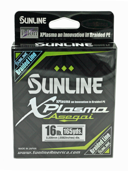 Sunline xplasma asegai 16lb dark green 165yd