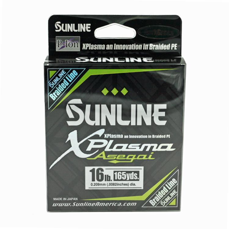 Sunline xplasma asegai 16lb dark green 165yd