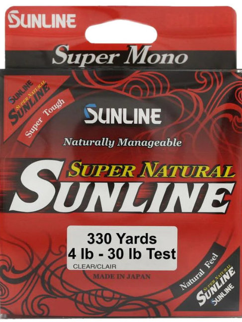 Sunline super natural clear 330yd hg 30lb