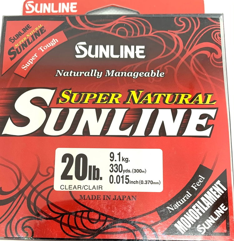 Sunline super natural clear 330yd hg 20lb