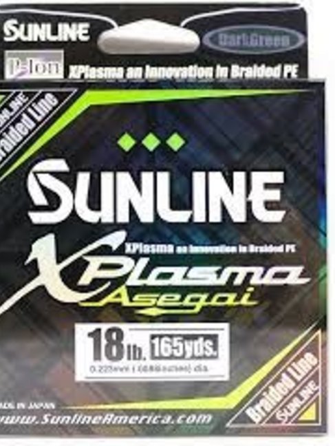 Sunline xplasma asegai 18lb dark green 165yd
