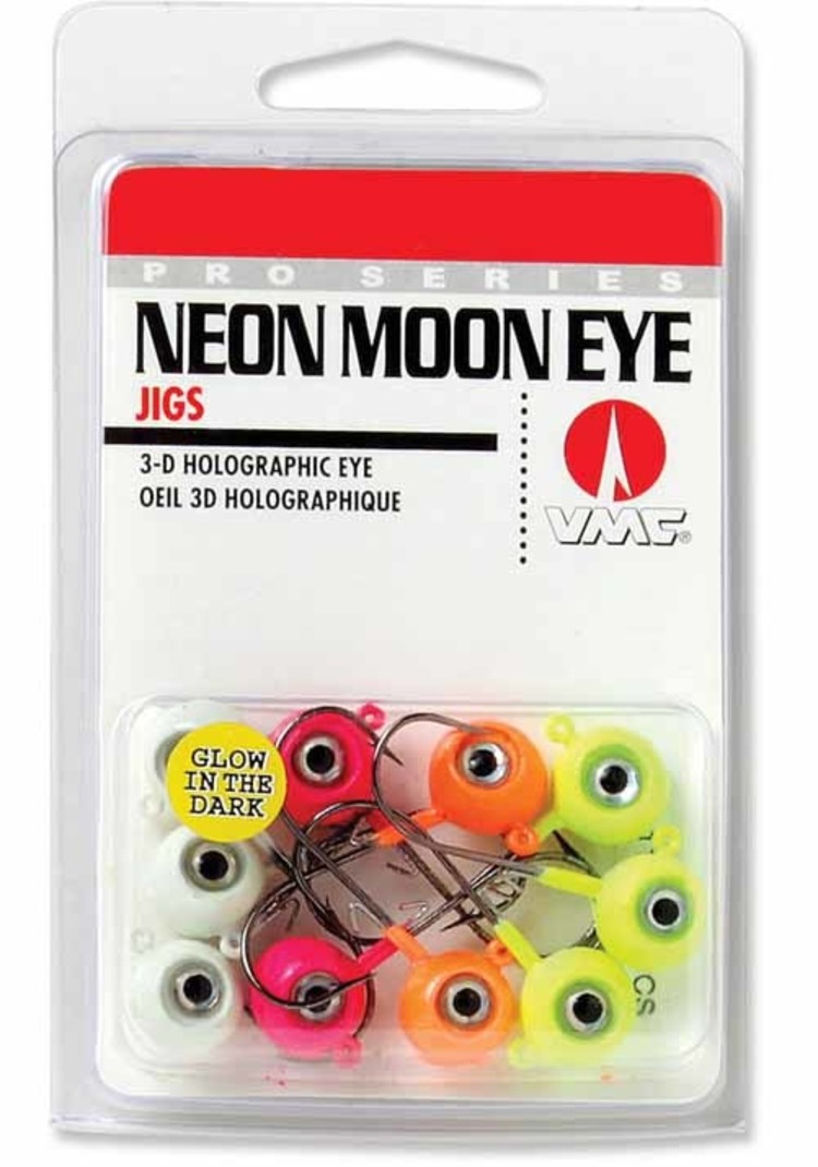 Rapala neon moon eye jig glow kit 3/8 assorted