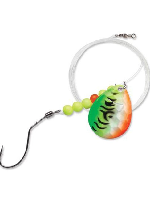Rapala spindrift spinner rig 2.5hex orange fireUV