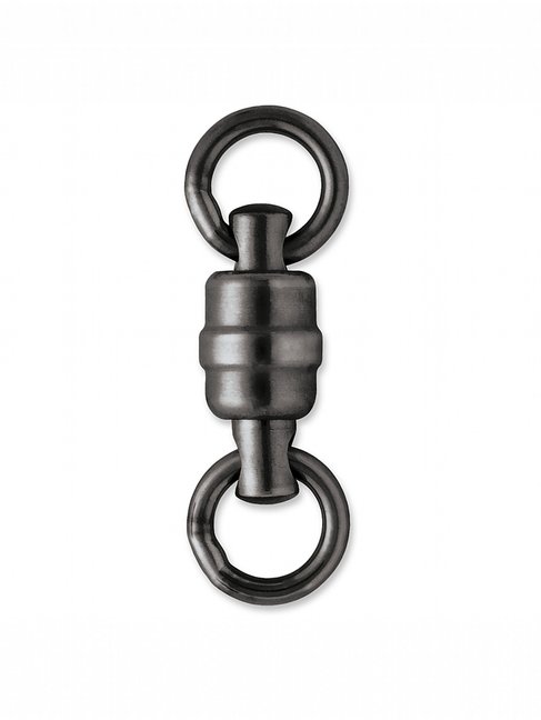 Rapala black ss hd ball bearing swivel W/welded rings #3