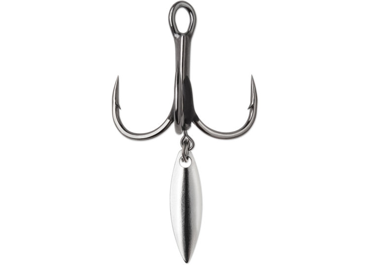 Rapala bladed hybrid treble short 1x black nickle #6