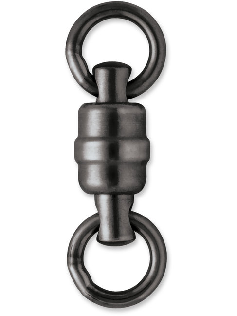 Rapala black ss hd ballbearing swivel w/welded rings #2