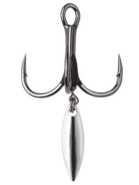 Rapala bladed hybrid treble short 1x black nickle#4