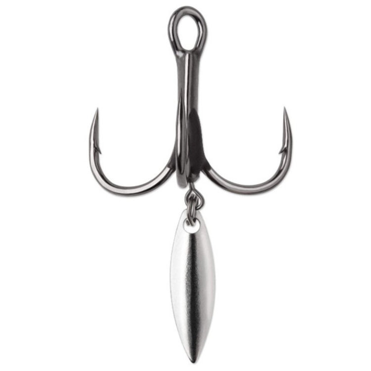 Rapala bladed hybrid treble short 1x black nickle#4